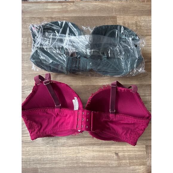 NWT Women's Victoria Secret Dream Angels Lace Push Up Bra Bundle size 38D - Picture 3 of 4